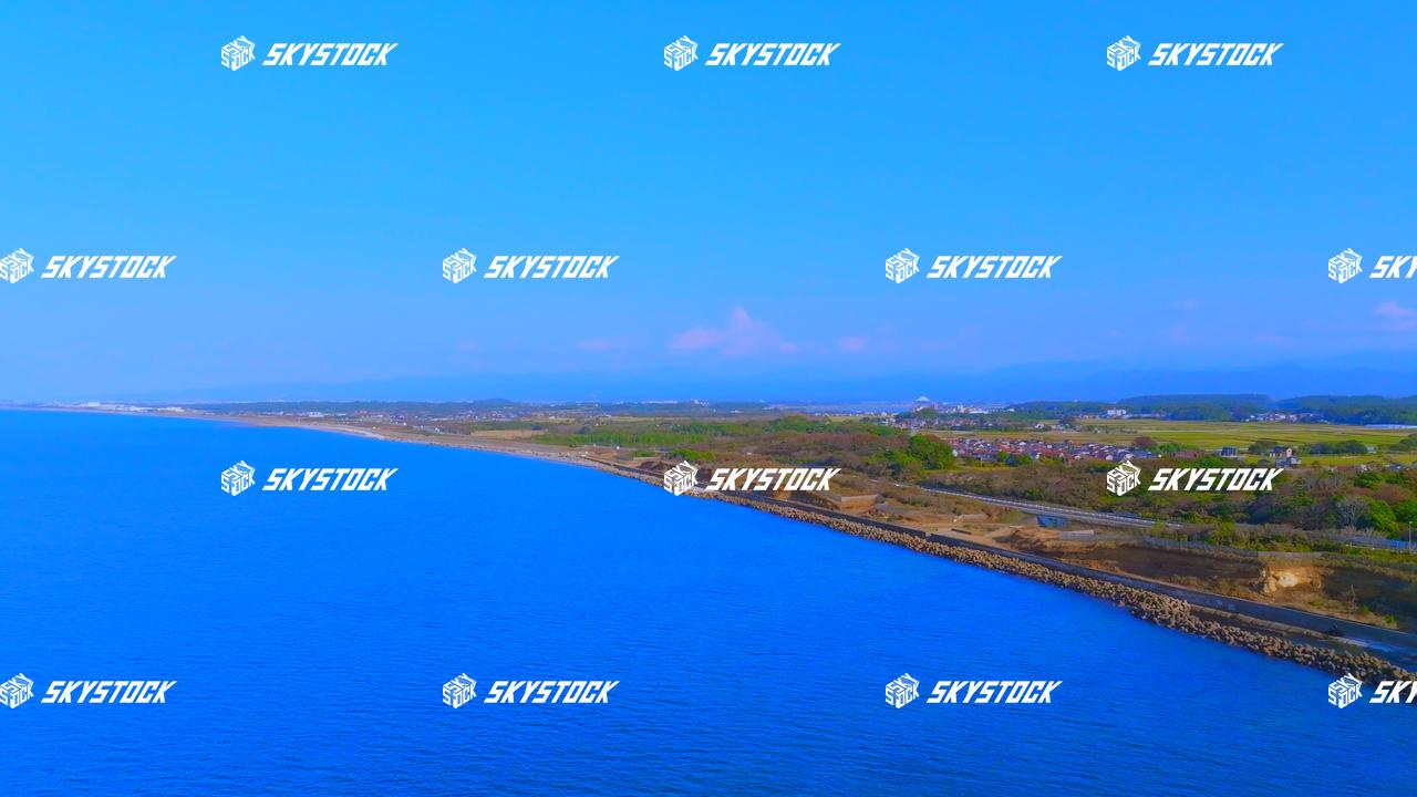 日本海の海岸線