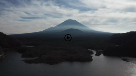 富士山と精進湖